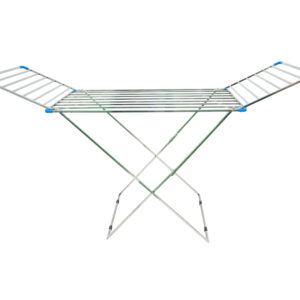 iDYa Stainless Steel Foldable Cloth Dryer Stand Double Rack Cloth Stands for Drying Clothes Steel Sq.Tube With Plastic bend