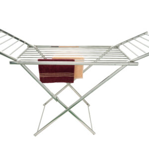 iDYa Stainless Steel Foldable Cloth Dryer Stand Double Rack Cloth Stands for Drying Clothes Oval Tube 33*13*0.58